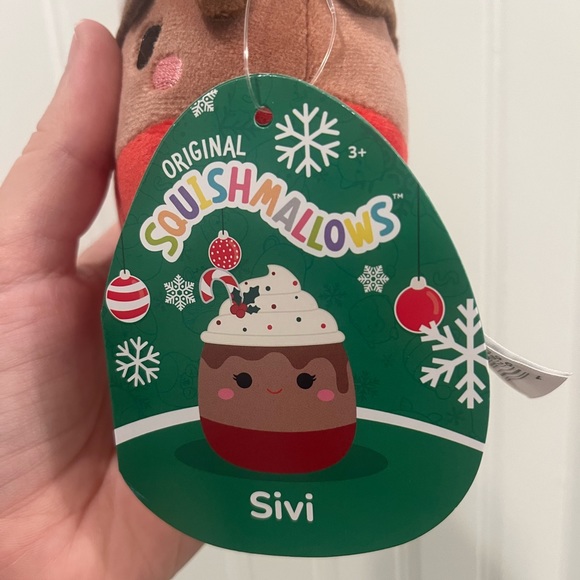 Squishmallows Sivi The Christmas Holiday Hot Cocoa Peppermint Latte 4” - Picture 4 of 5